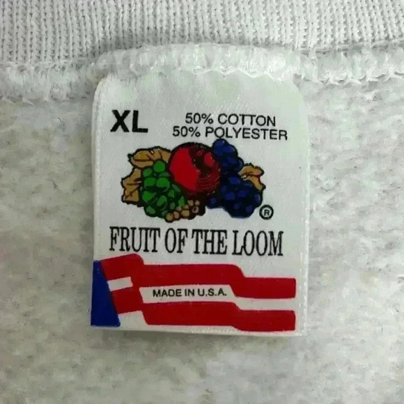 Fruit of the Loom Vintage White Avon Sweatshirt Size Extra Large XL - Picture 5 of 7